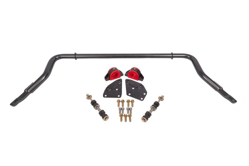 BMR 82-92 Chevrolet Camaro Sway Bar Kit Front Hollow 38mm Adjustable - Black Hammertone - SB334H