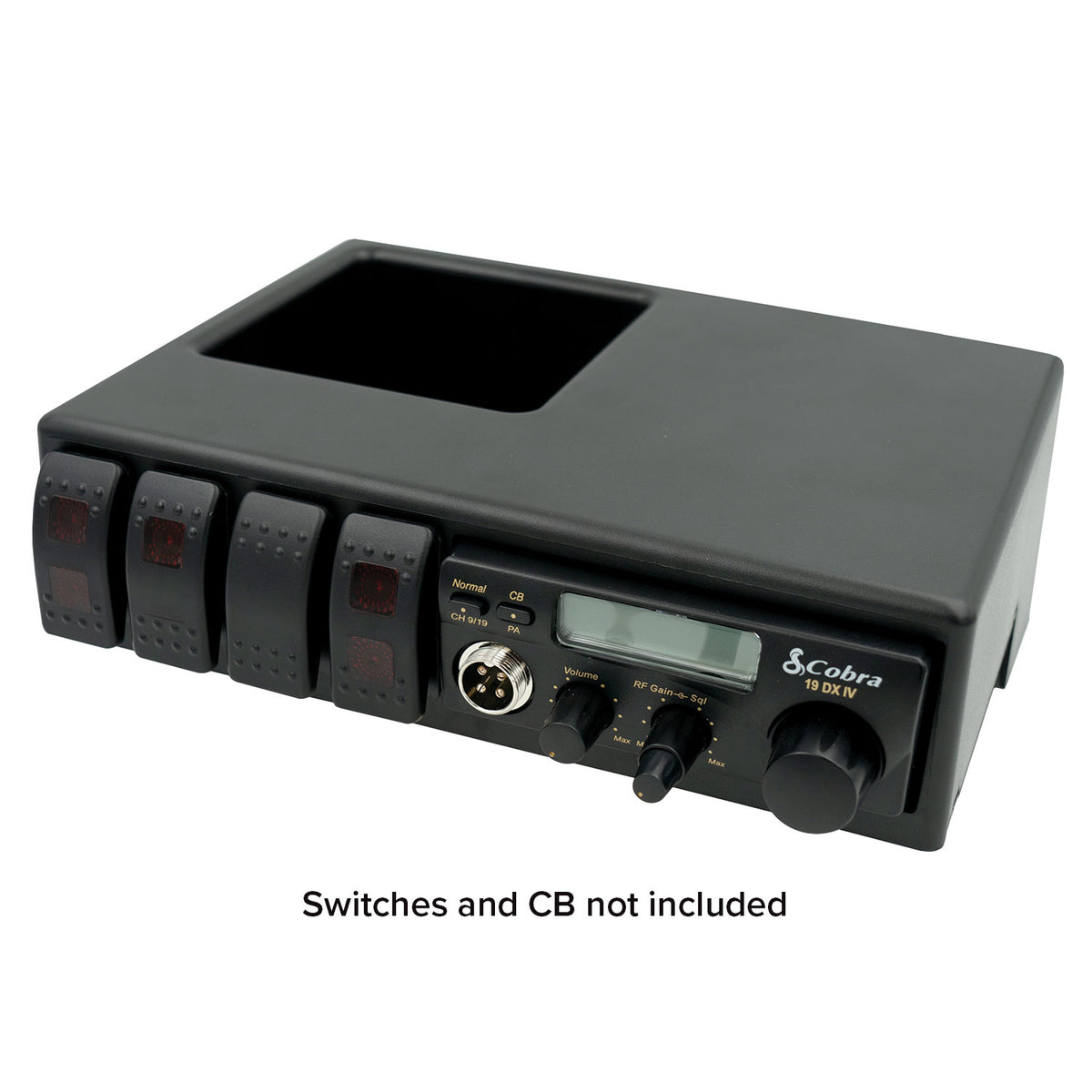 Autometer 2018+ Jeep JL Switch Panel / CB Mount - BLACK - 5397