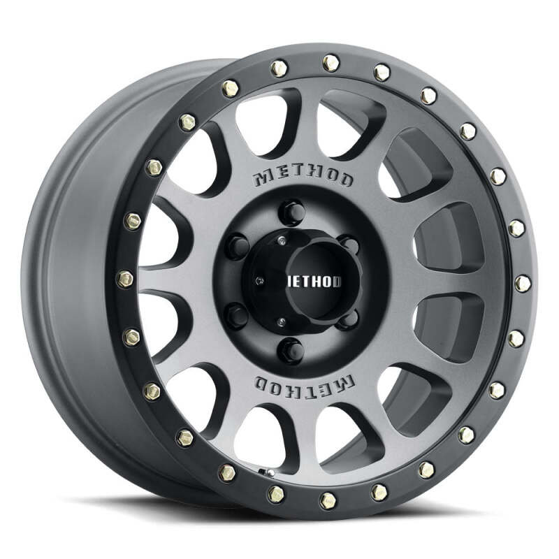 Method MR305 NV 18x9 / +18mm Offset / 6x135 BP / 94mm CB / Titanium - Matte Black Lip Wheel - MR30589016818