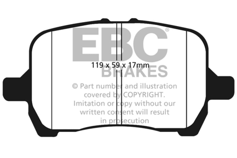 EBC 04-06 Chevrolet Cobalt 2.0 Supercharged Greenstuff Front Brake Pads - DP21763