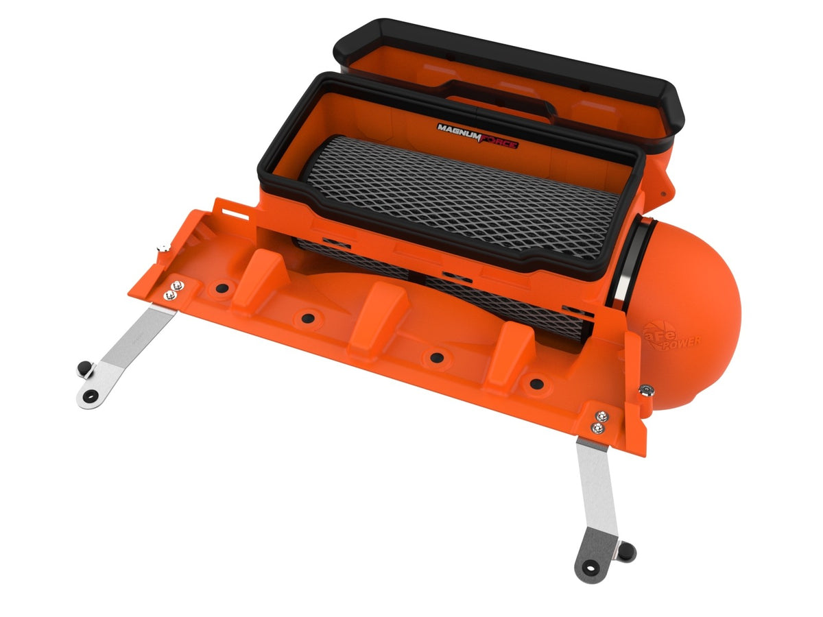 aFe 21-23 RAM 1500 TRX V8-6.2L SC Magnum FORCE Stage2 Orange Edition Cold Air Intake System w/Pro 5R - 54-13072KN