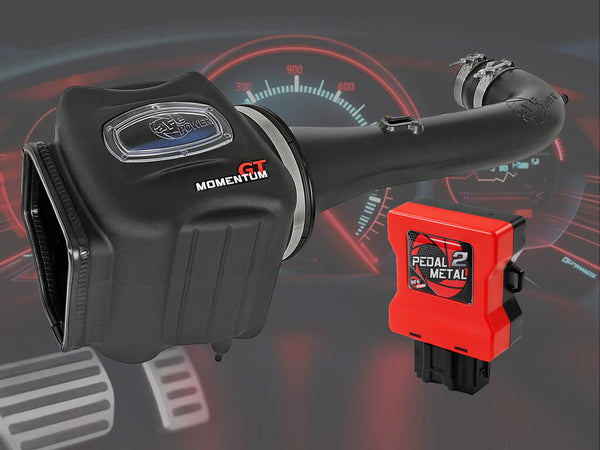 aFe 14-19 GM Trucks/SUV V8-5.3L/6.2L Power Pack Stage 3 - Momentum Intake & P2M Throttle Enhancer - 54-74110-BP