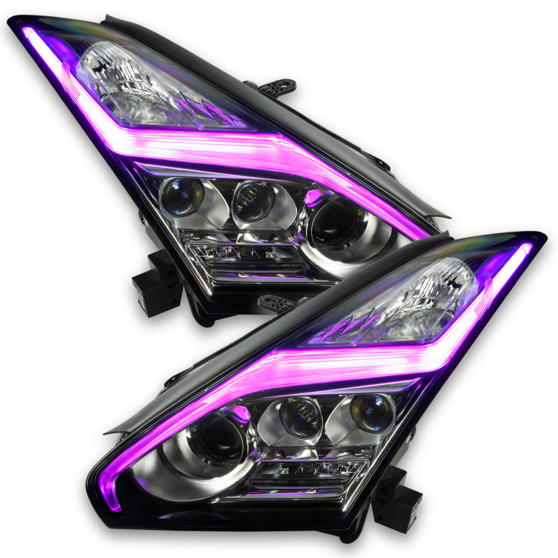Oracle 15-21 Nissan GT-R Lightning Bolt Headlight DRL RGB+W w/ Simple Controller SEE WARRANTY - 1283-504