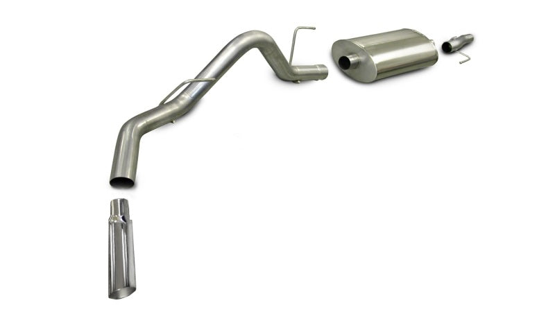 Corsa 2005-2008 -08 Ford F-150 SuperCrew/5.5ft Bed 4.6L V8 Polished Sport Cat-Back Exhaust - 24300