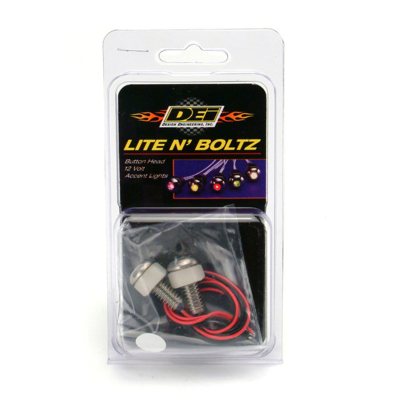 DEI LED Lighted Button Head Bolts Universal Accent Lighting - 2-pack - White - 30303