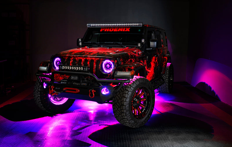 Oracle Bluetooth + RF Underbody Rock Light Kit - 4 PCS - ColorSHIFT SEE WARRANTY - 5818-333