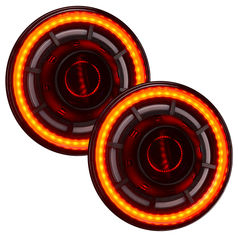 ORACLE Lighting 0718 Jeep Wrangler JK Oculus 7in ColorSHIFT BiLED Projector Headlights SEE WARRANTY - 5876-333