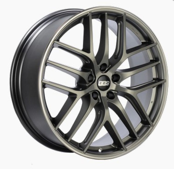 BBS CC-R 19x8 5x120 ET45 Satin Platinum Polished Rim Protector Wheel -82mm PFS/Clip Required - CC2002PPO by BBS