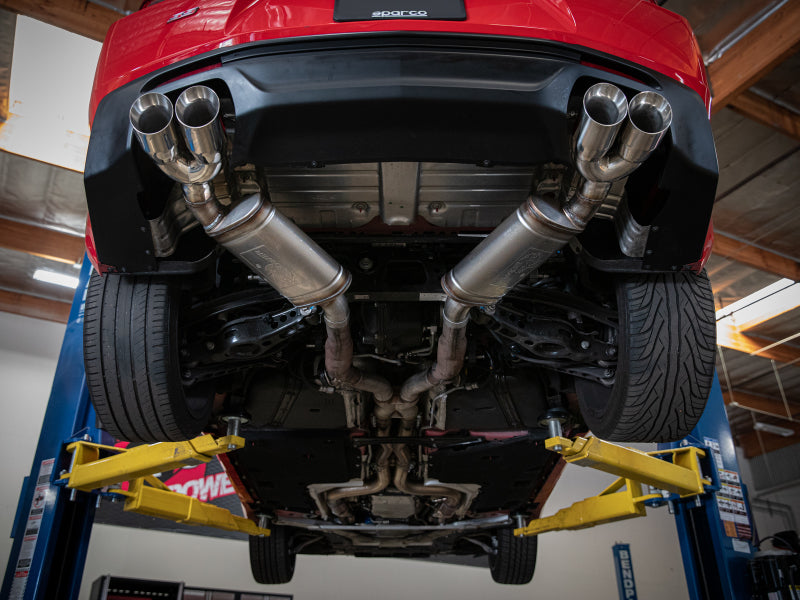 aFe POWER MACH Force-Xp 3in Axle-Back 16-21 Chevrolet Camaro SS V8 6.2L w/Mufflers - Polished - 49-44119-P