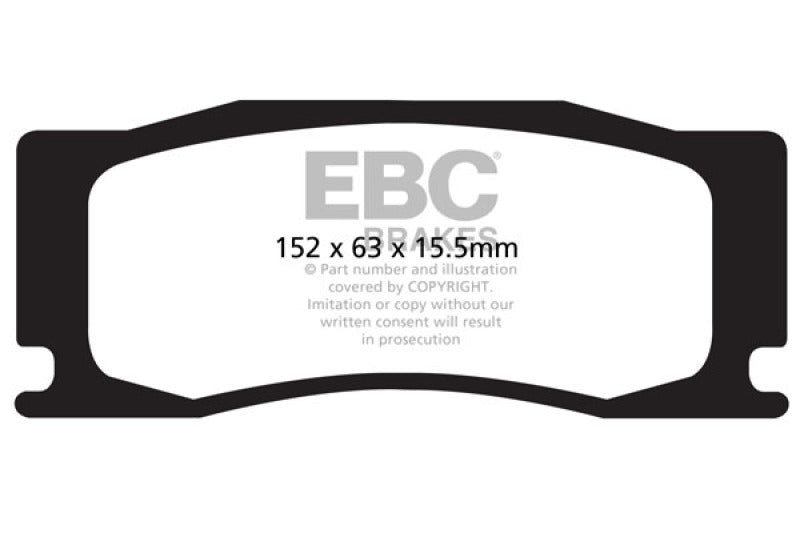 EBC 08-09 Jaguar XKR 4.2L Supercharged Bluestuff Front Brake Pads - DP52111NDX