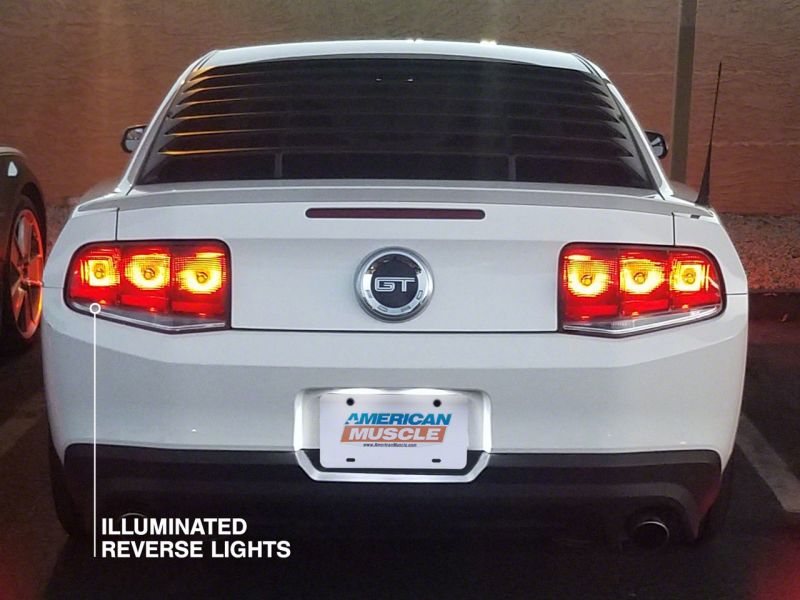 Raxiom 10-12 Ford Mustang Aero Tail Lights- Blk Housing (Smoked Lens) - 49145