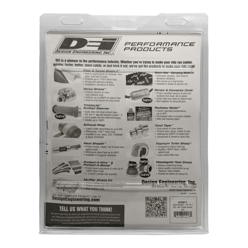 DEI Cool-Cover 14in w x 3ft - Air-Tube Cover Kit - 10417