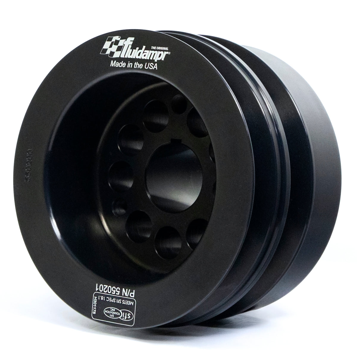 Fluidampr Ford 8BA Flat Head Wide Belt Harmonic Balancer - Ford Flathead V8 w/ Wide Belt Pulley - 550201
