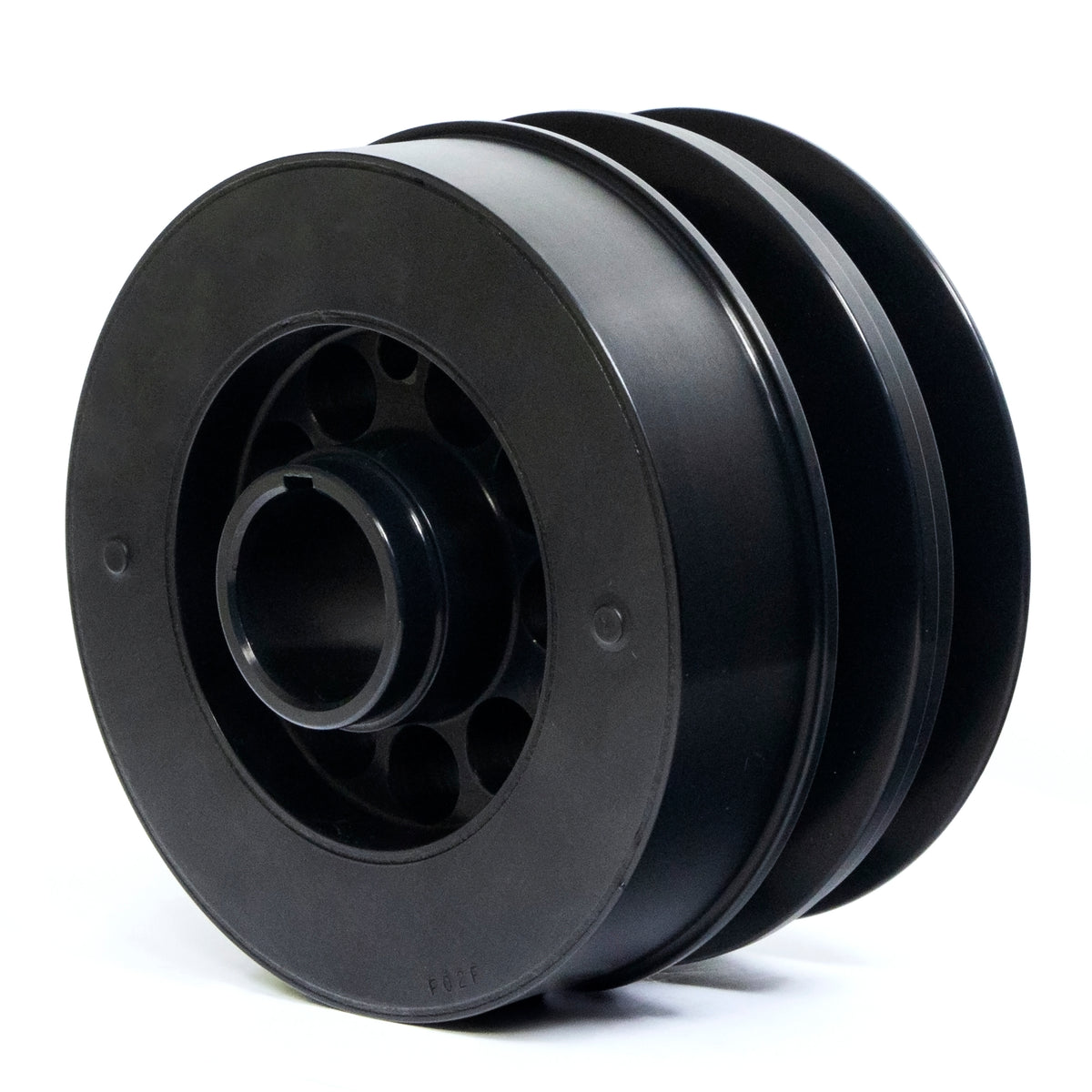 Fluidampr Ford 8BA Flat Head Wide Belt Harmonic Balancer - Ford Flathead V8 w/ Wide Belt Pulley - 550201