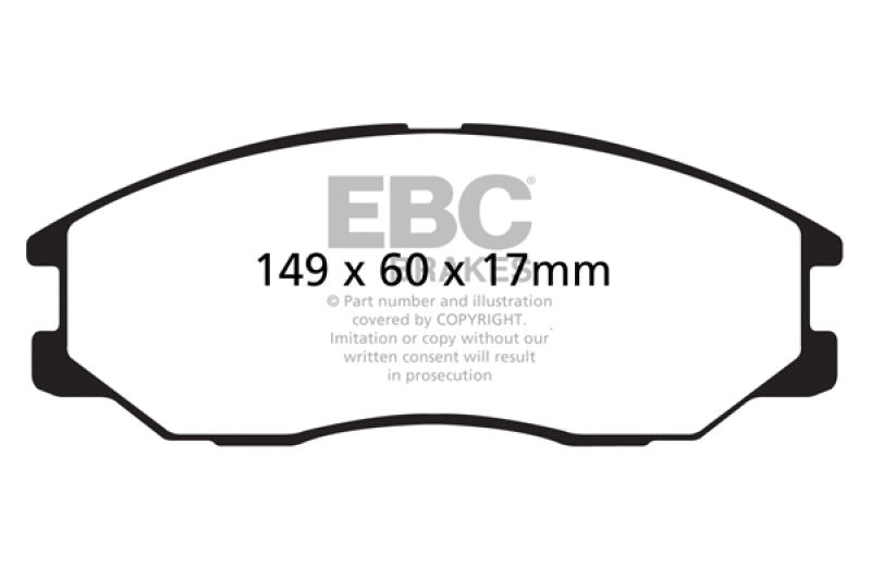 EBC 08-10 Kia Sorento 3.3 Greenstuff Front Brake Pads - DP61558