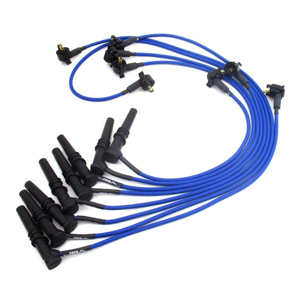 JBA 97-01 Ford F-150 4.6L Ignition Wires - Blue - W06779 for 1997-2001 Ford Expedition - front view