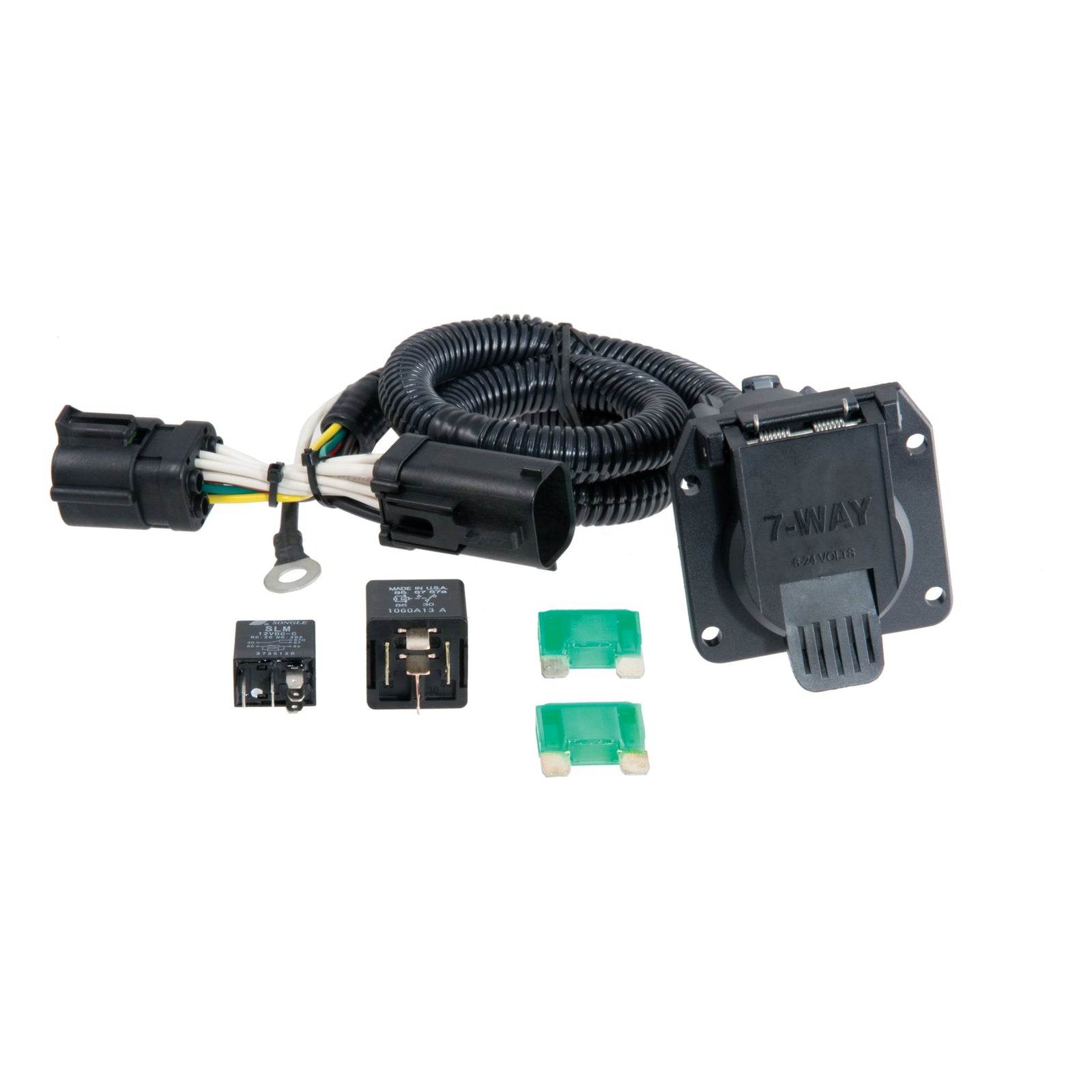 CURT 55242 Vehicle-Side Custom RV Blade 7-Pin Trailer Wiring Harness, Fits Select Ford F-150, Heritage, F-250