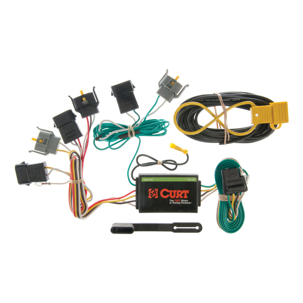 CURT 55345 Vehicle-Side Custom 4-Pin Trailer Wiring Harness, Fits Select Ford Explorer, Mercury Mountaineer (Battery Connection Required)