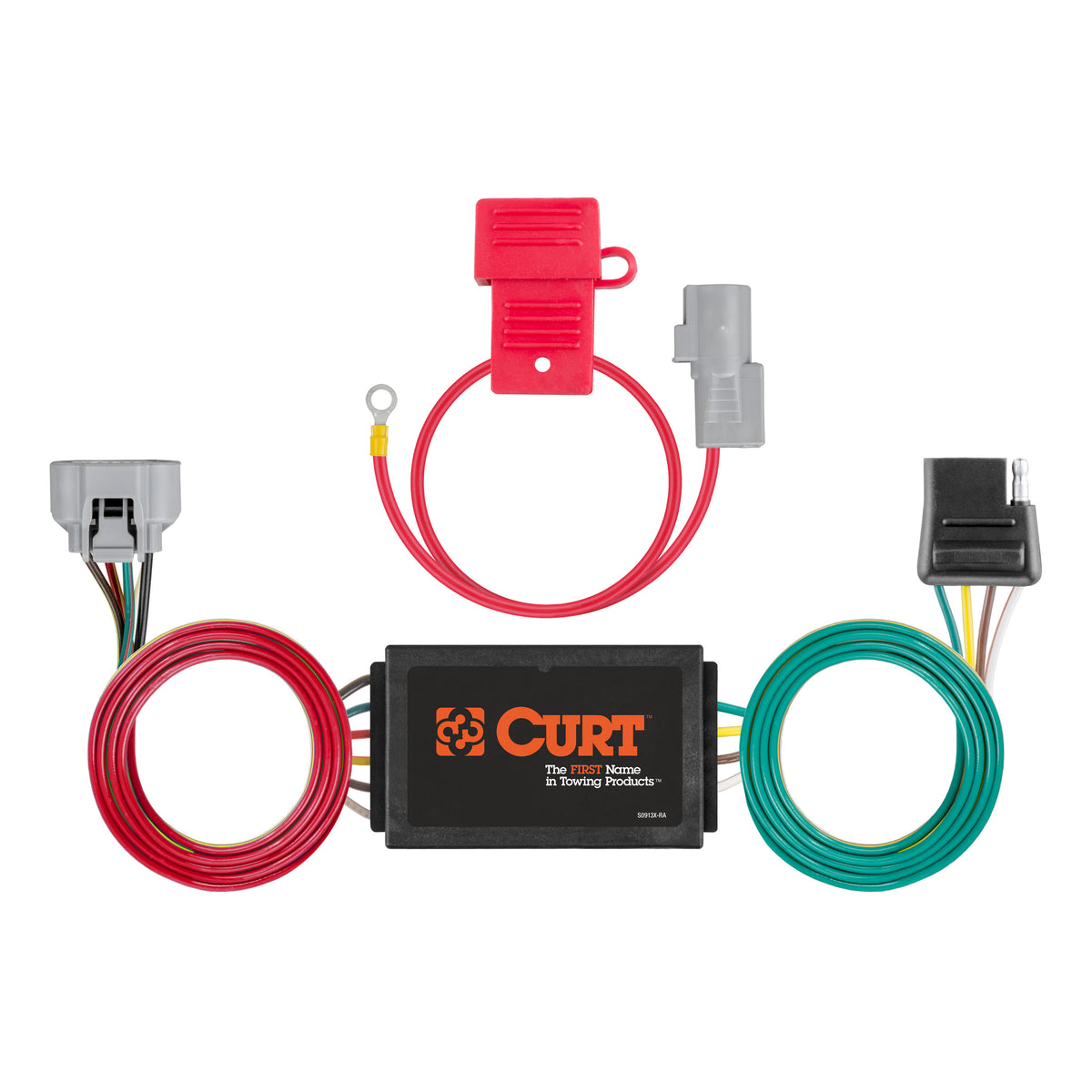 CURT 55367 Vehicle-Side Custom 4-Pin Trailer Wiring Harness, Fits Select Toyota Tundra