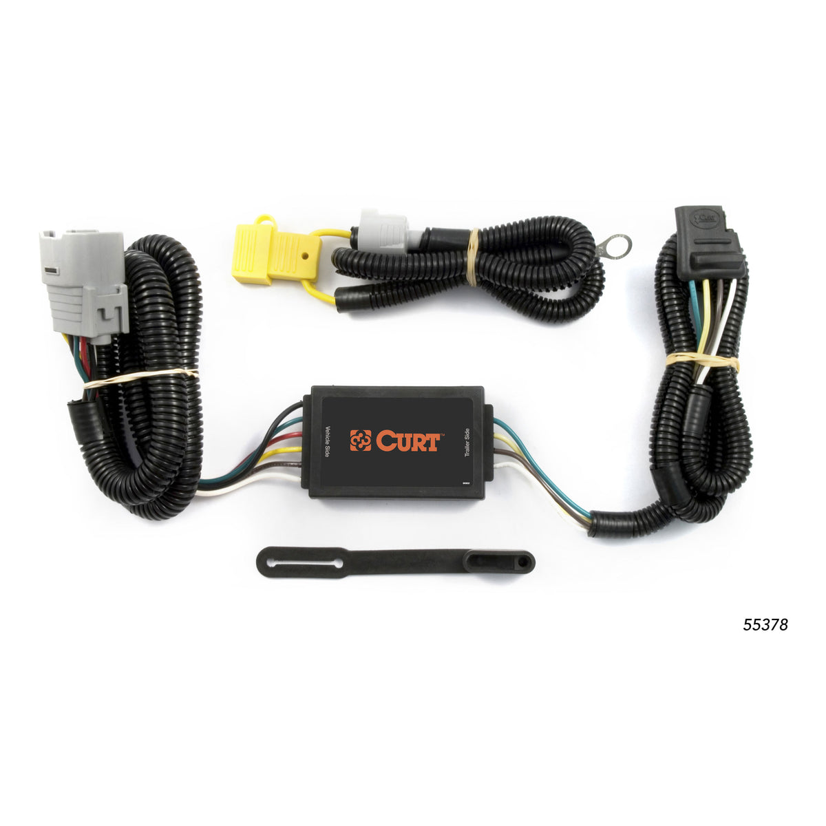 CURT 55378 Vehicle-Side Custom 4-Pin Trailer Wiring Harness, Fits Select Toyota Tundra