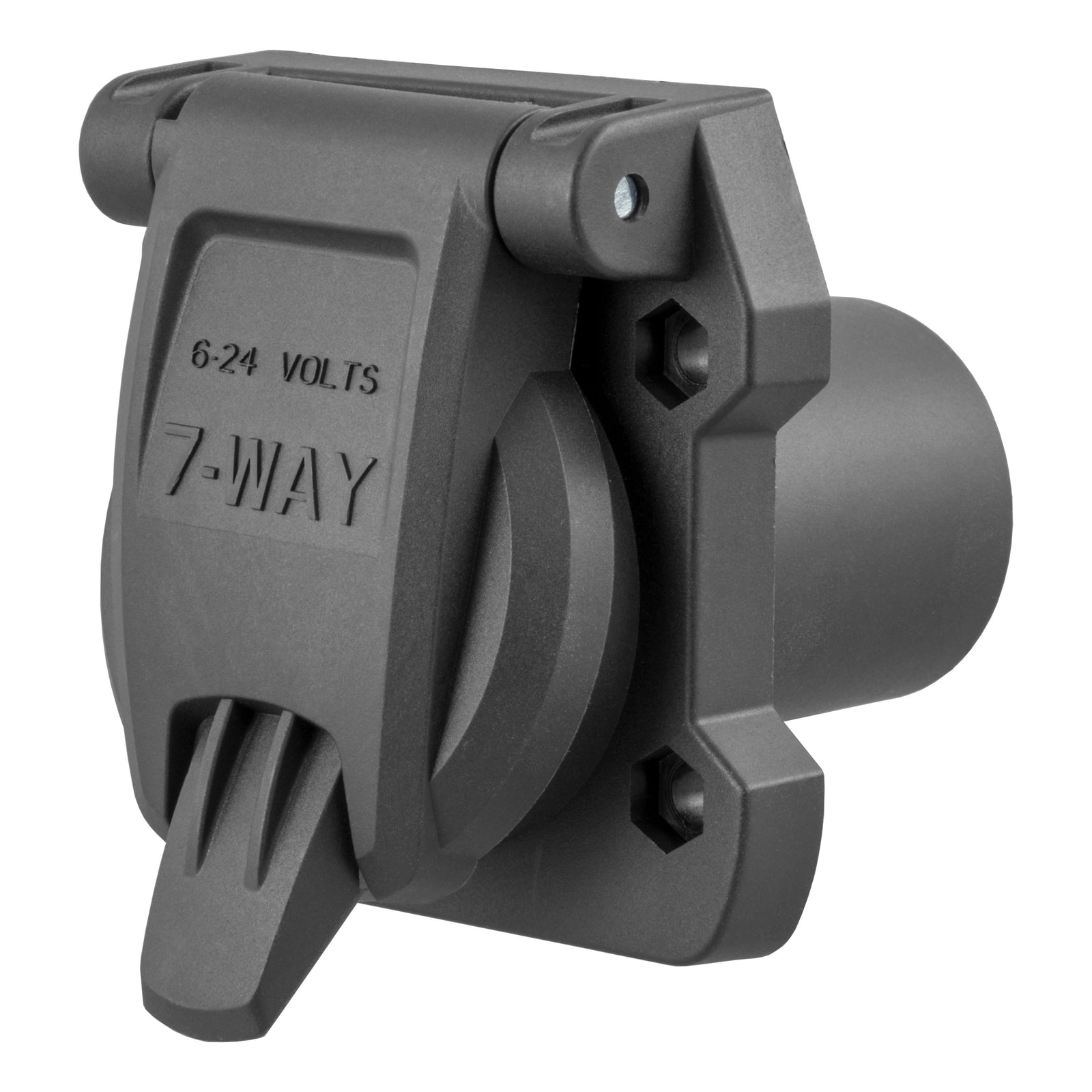 CURT 55416 Heavy-Duty Replacement Vehicle-Side RV Blade 7-Pin Connector, Factory Tow Package and USCAR Socket Required