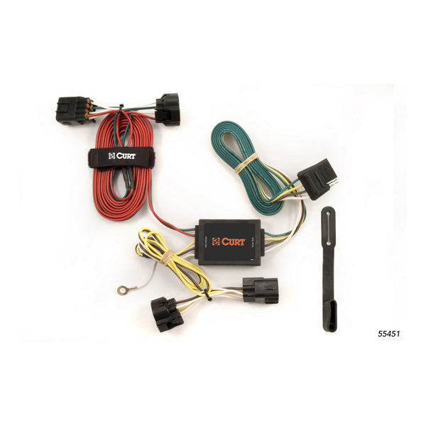 CURT 55451 Vehicle-Side Custom 4-Pin Trailer Wiring Harness, Fits Select Jeep Grand Cherokee