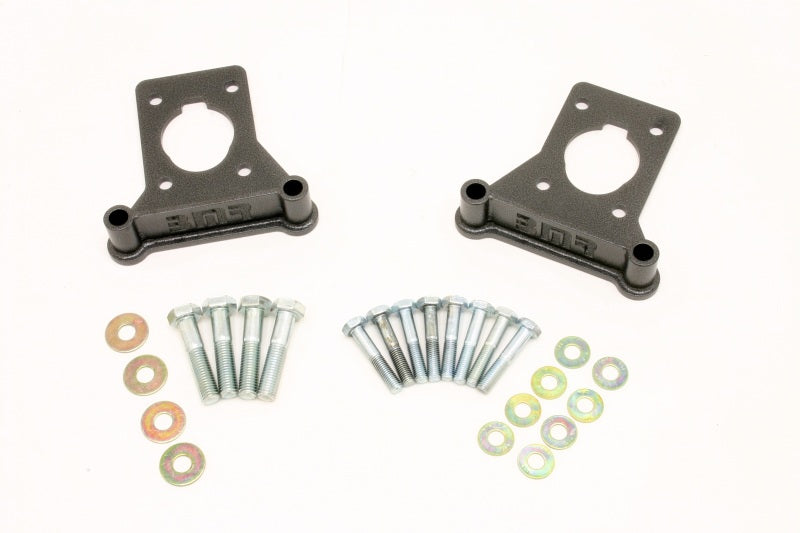 BMR 93-02 F-Body Front C5 Brake Conversion Caliper Bracket - Black Hammertone - BCB001H by BMR Suspension