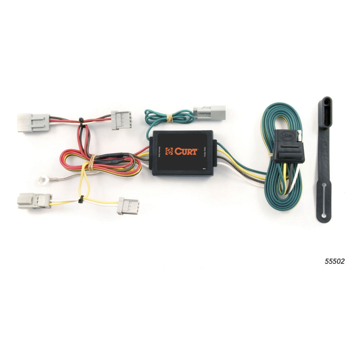 CURT 55502 Vehicle-Side Custom 4-Pin Trailer Wiring Harness, Fits Select Honda Accord, Acura TSX