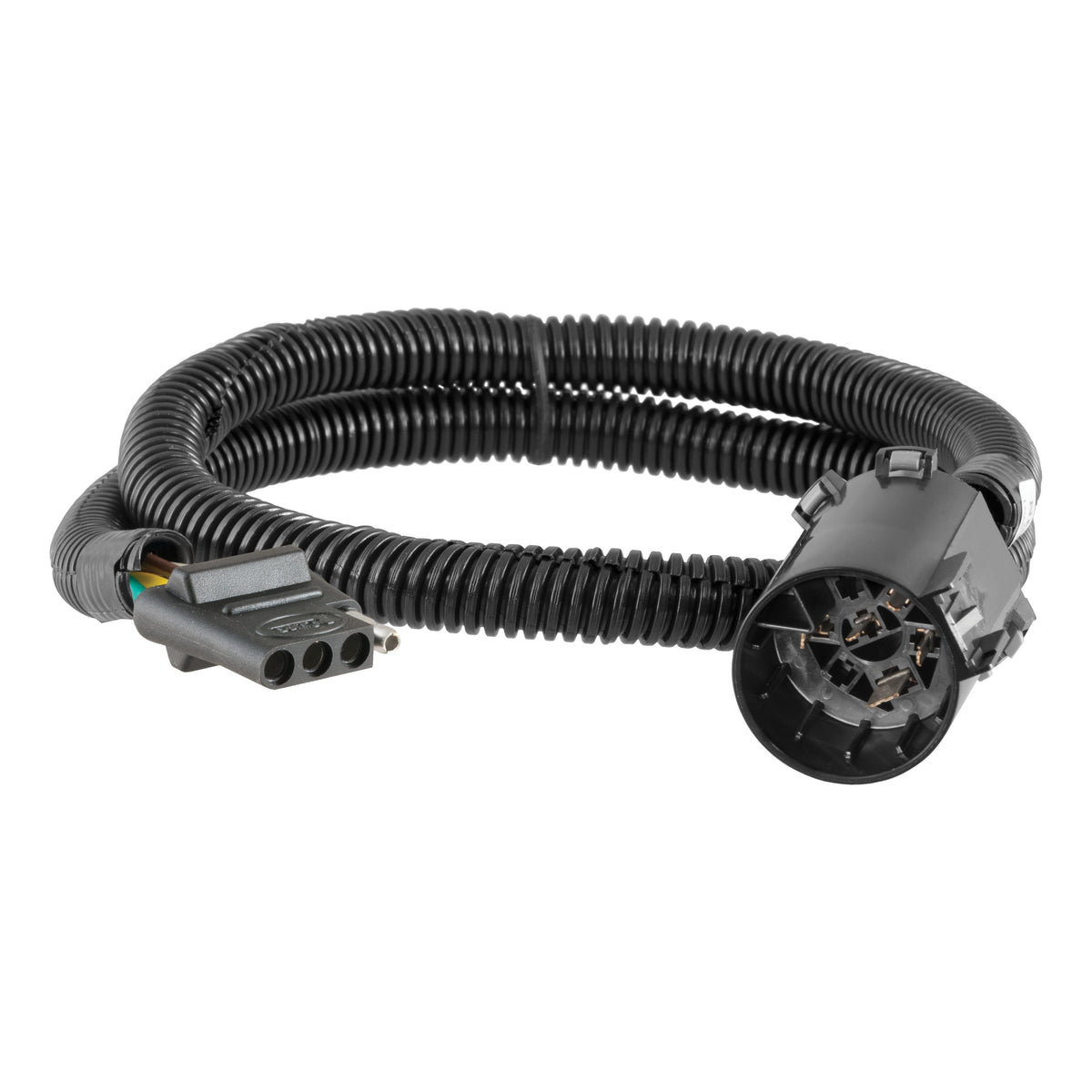 CURT 55515 Replacement Vehicle Side 4 Way Flat Trailer Connector Plugs into USCAR Socket Factory Tow Package Required Plug and Play No Cut Splice Dust Cover Included