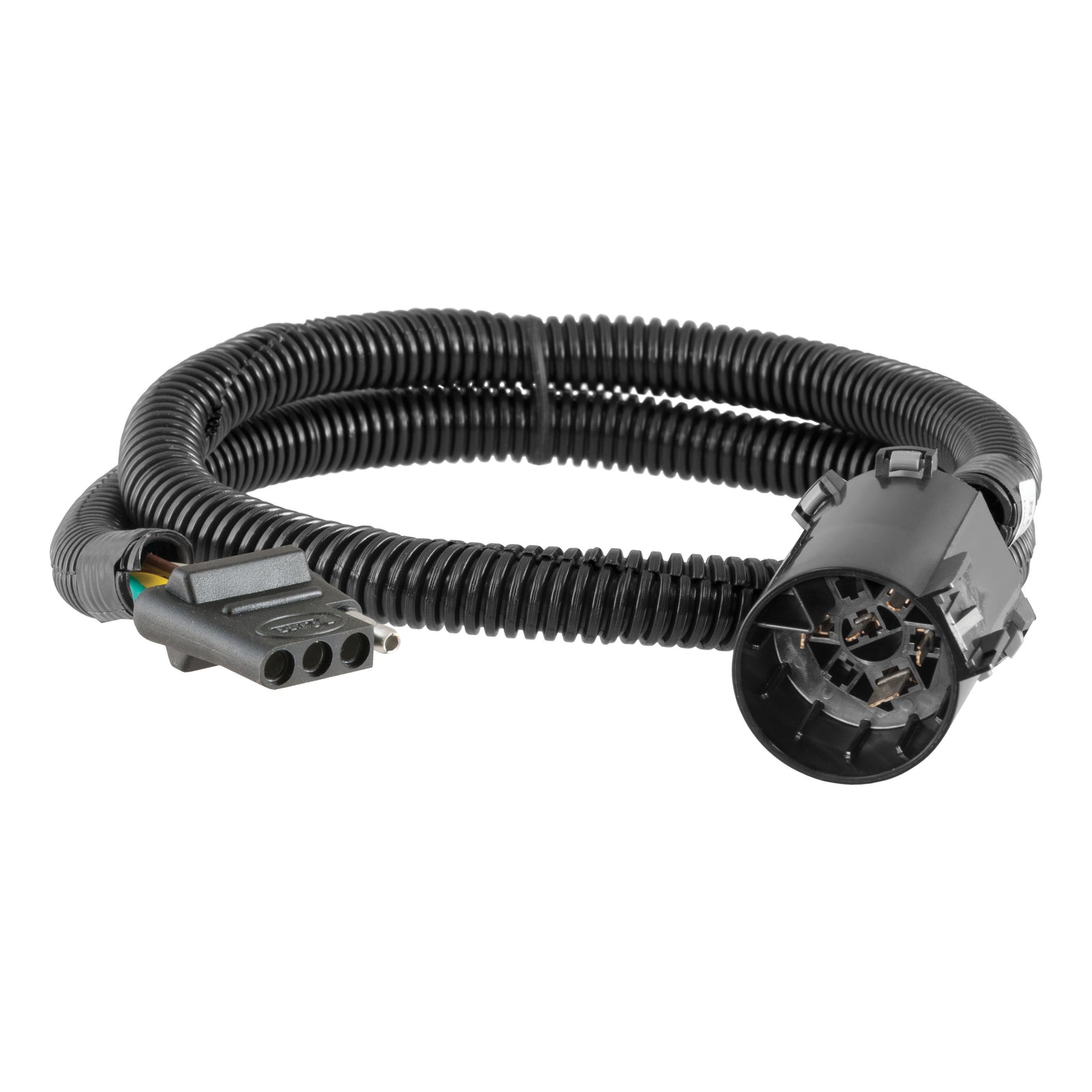 CURT 55515 Replacement Vehicle Side 4 Way Flat Trailer Connector Plugs into USCAR Socket Factory Tow Package Required Plug and Play No Cut Splice Dust Cover Included