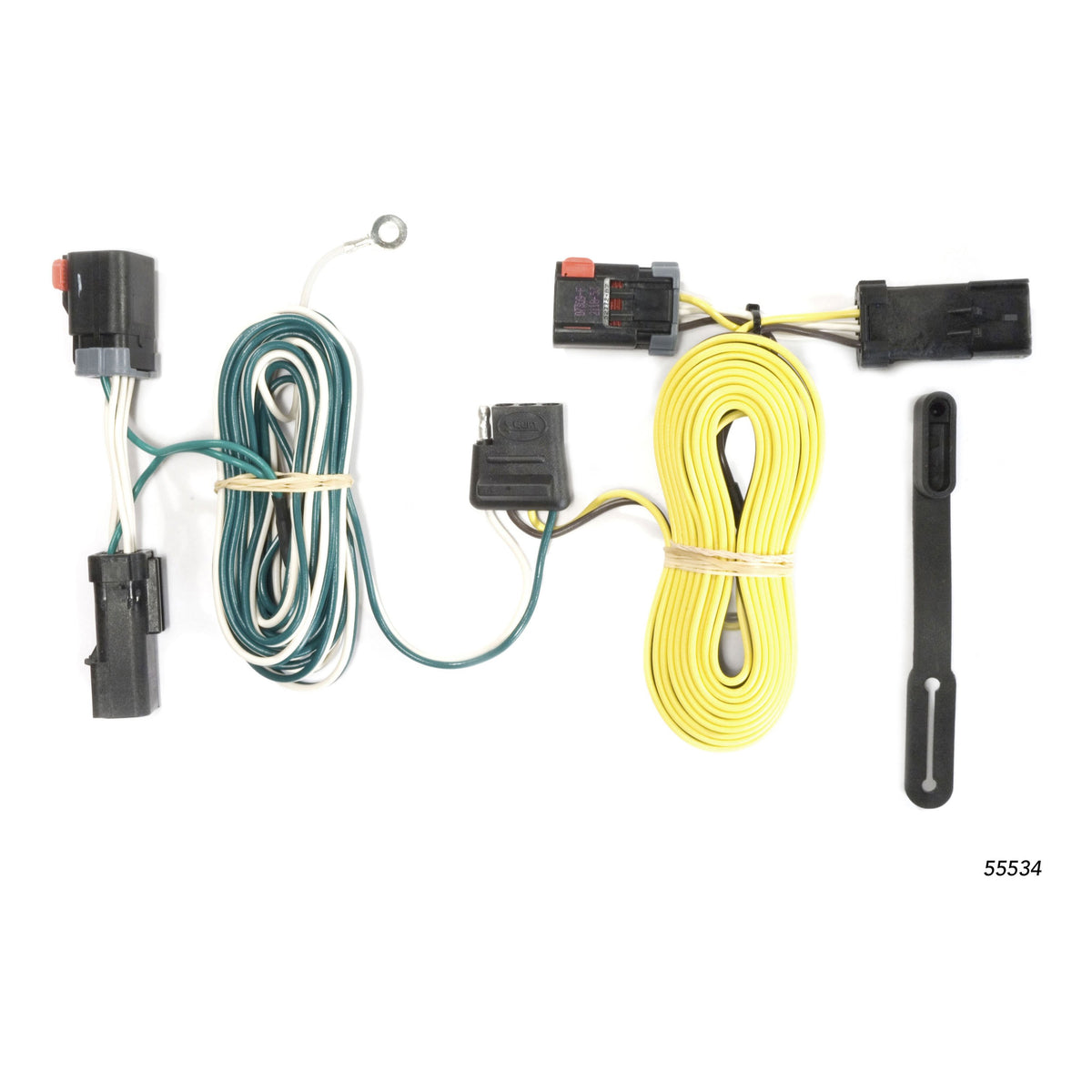 CURT 55534 Vehicle-Side Custom 4-Pin Trailer Wiring Harness, Fits Select Chrysler 300, Dodge Charger, Challenger