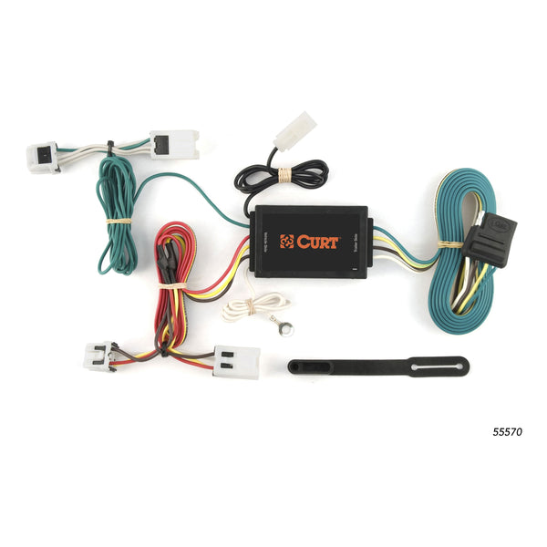 CURT 55570 Vehicle-Side Custom 4-Pin Trailer Wiring Harness, Fits Select Nissan Quest