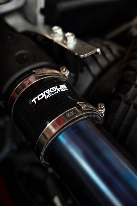 Torque Solution 2022+ Subaru WRX / 19-23 Subaru Ascent Titanium Top Mount Charge Pipe - Burnt Blue - TS-SU-812BU