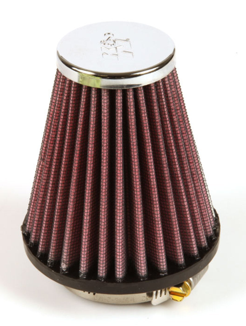 K&amp;N Universal Chrome Filter 2.063in Flange ID x 3.5in Base OD x 2in Top OD x 4in H - RC-1200