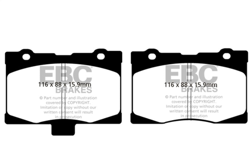 EBC 05-08 Acura RL 3.5 Greenstuff Front Brake Pads - DP21735