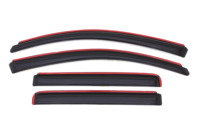 AVS 04-15 Nissan Titan Crew Cab Ventvisor In-Channel Front &amp; Rear Window Deflectors 4pc - Smoke - 194858