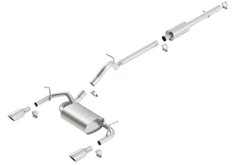 Borla 12-16 Jeep Wrangler JK 3.6L AT/MT 4Wheel 4dr Truck Single Split Rear Exit Catback Exhaust - 140459