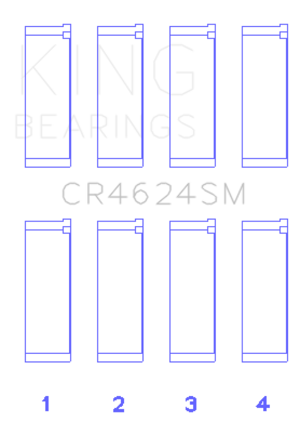 King Hyundai G4KE / G4KC (Size +.25) Rod Bearings (Set of 4) - CR4624SM0.25