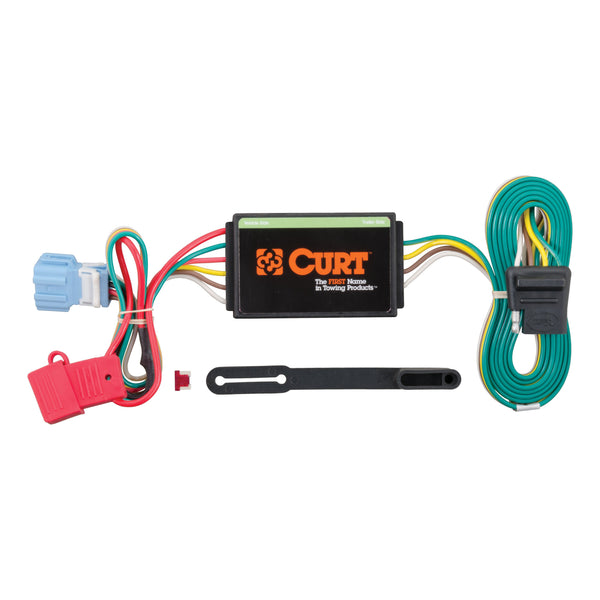 CURT 56008 Vehicle-Side Custom 4-Pin Trailer Wiring Harness, Fits Select Honda Accord Crosstour, Acura RDX