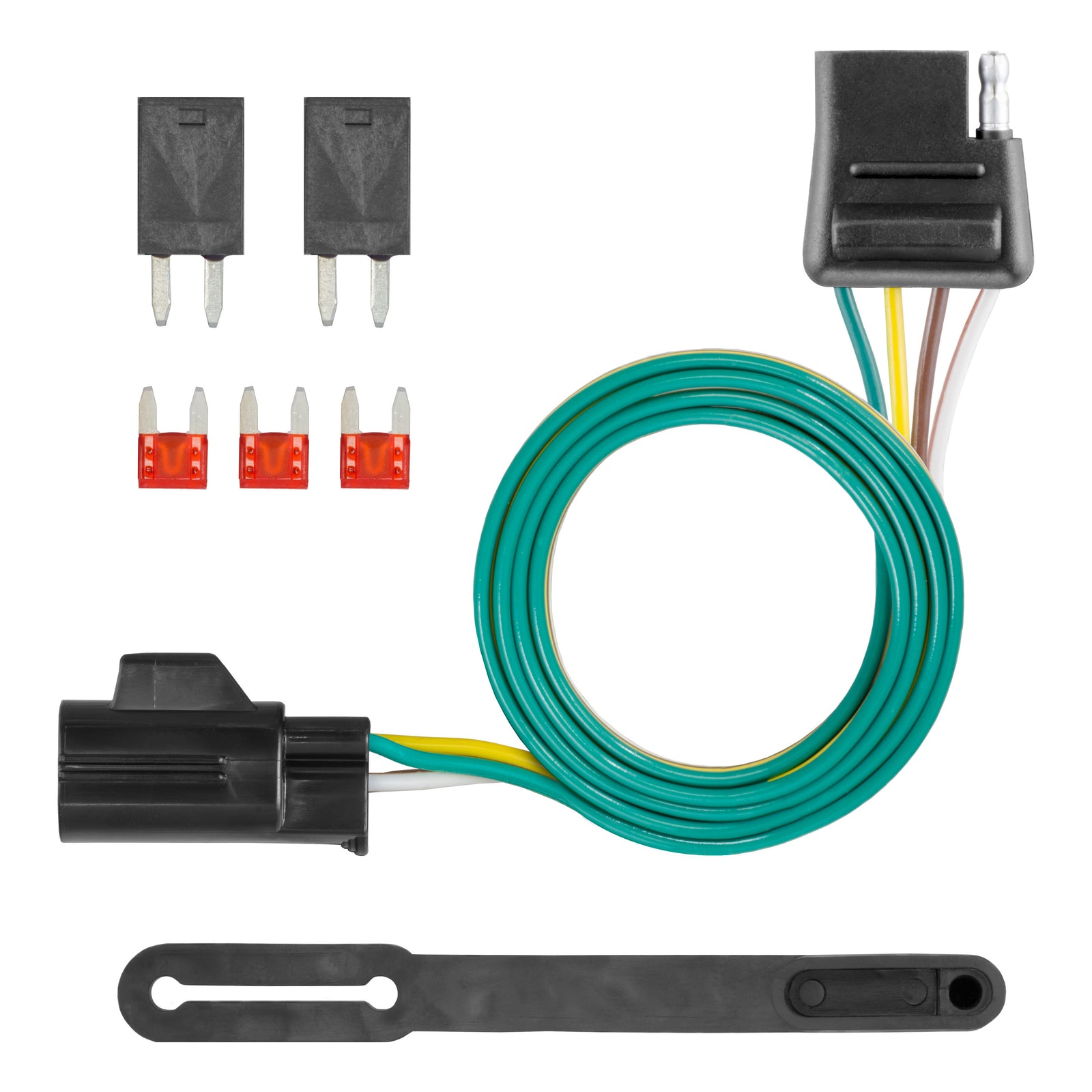 CURT 56012 Vehicle-Side Custom 4-Pin Trailer Wiring Harness, Fits Select Chevrolet Equinox, Suzuki XL-7 SUV, Pontiac Torrent