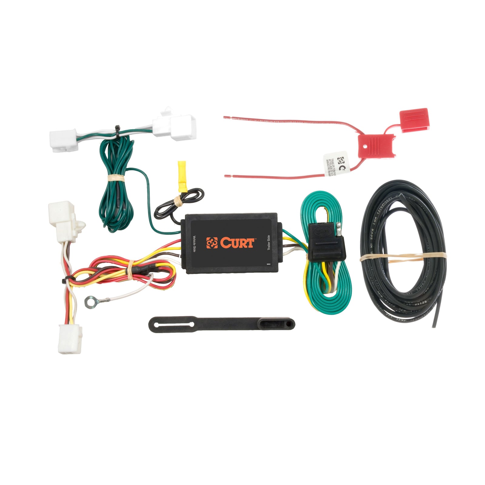 CURT 56016 Vehicle-Side Custom 4-Pin Trailer Wiring Harness, Fits Select Mazda 2 Hatchback, 5, CX-9