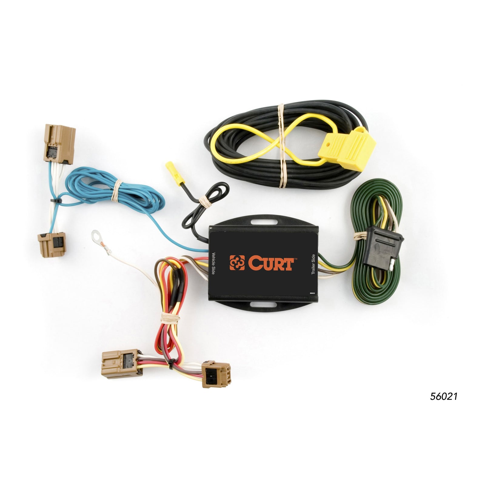 CURT 56021 Vehicle-Side Custom 4-Pin Trailer Wiring Harness, Fits Select Nissan Versa