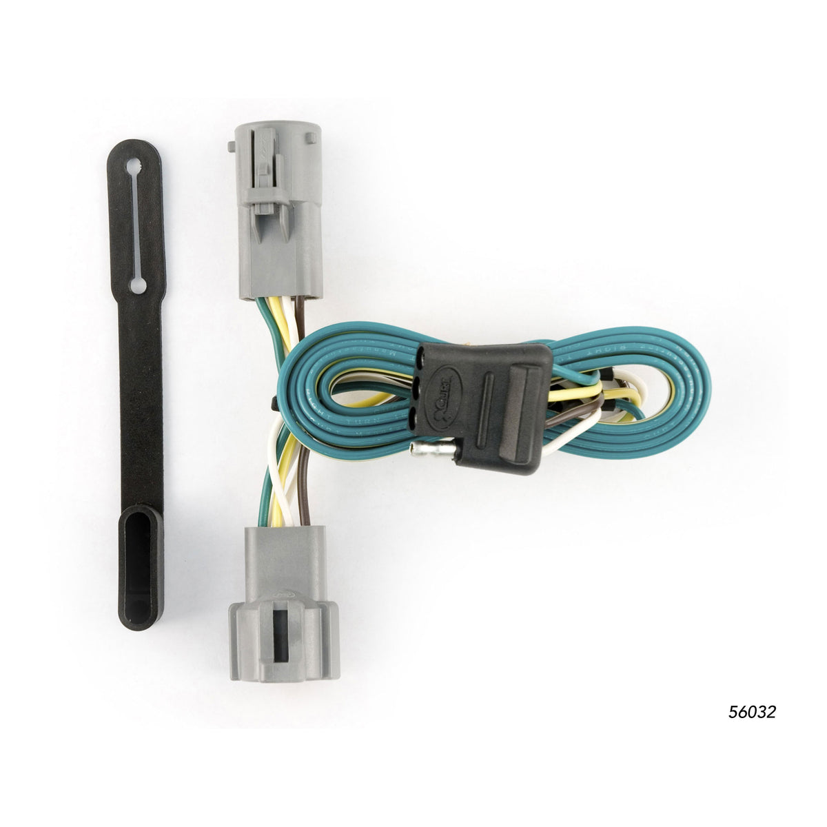 CURT 56032 Vehicle-Side Custom 4-Pin Trailer Wiring Harness, Fits Select Ford F-250, F-350 Super Duty