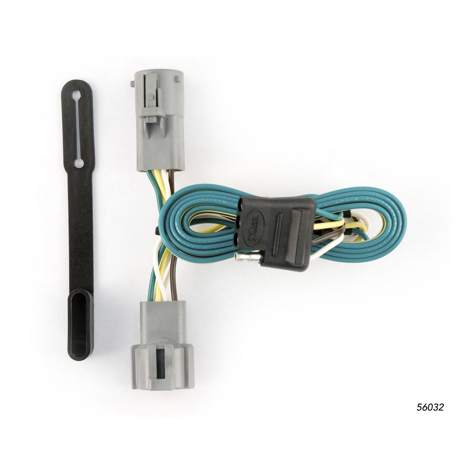 CURT 56032 Vehicle-Side Custom 4-Pin Trailer Wiring Harness, Fits Select Ford F-250, F-350 Super Duty