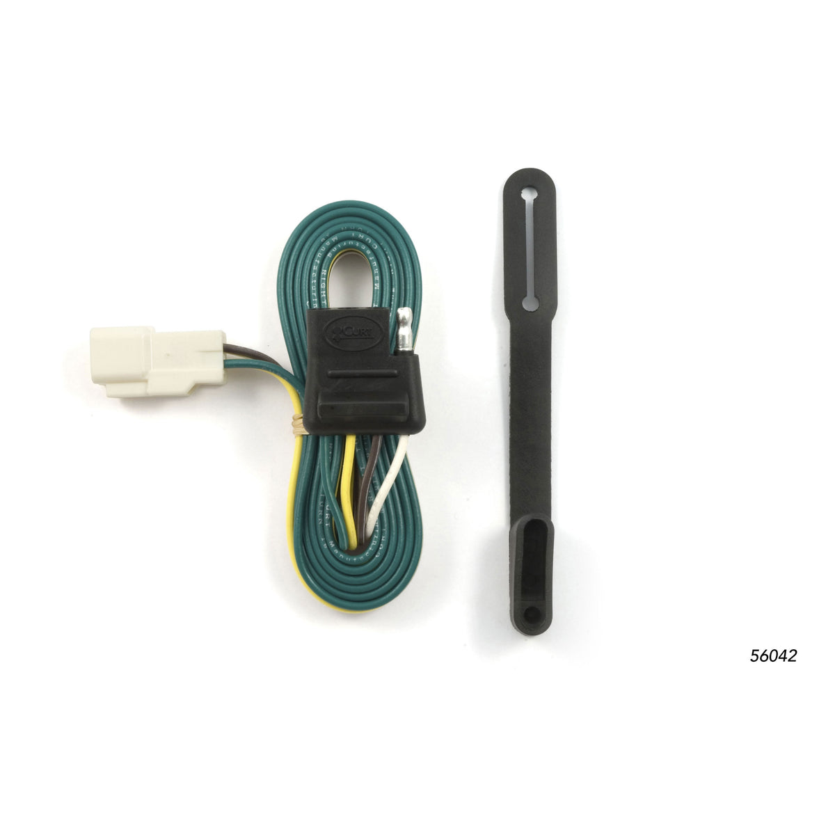 CURT 56042 Vehicle-Side Custom 4-Pin Trailer Wiring Harness, Fits Select Toyota Highlander, OEM Tow Package Required