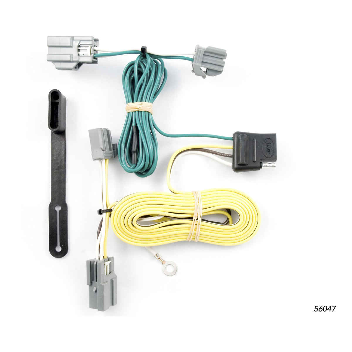 CURT 56047 Vehicle-Side Custom 4-Pin Trailer Wiring Harness, Fits Select Buick Lucerne, Ford Fiesta Sedan