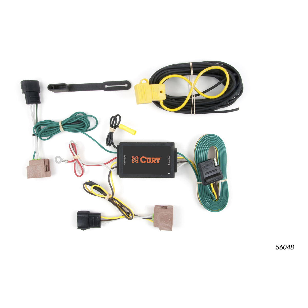 CURT 56048 Vehicle-Side Custom 4-Pin Trailer Wiring Harness, Fits Select Ford Fusion