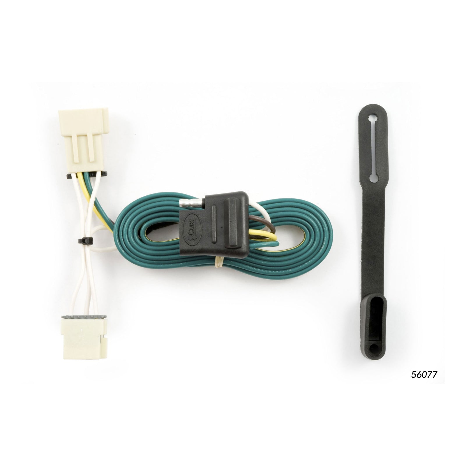 CURT 56077 Vehicle-Side Custom 4-Pin Trailer Wiring Harness, Fits Select Pontiac Montana, Saturn Relay, Buick Terraza, Chevrolet Uplander