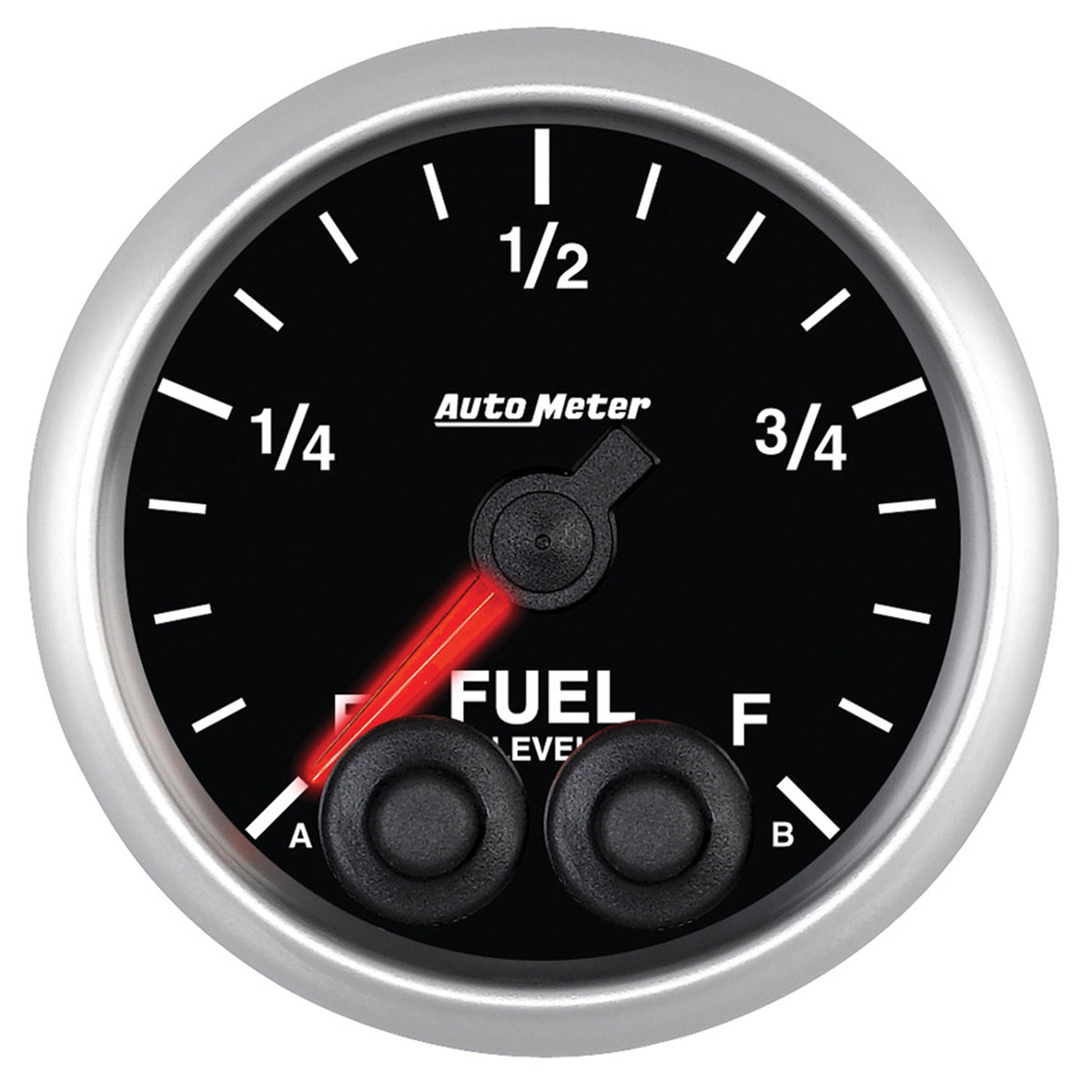 Autometer Elite 52mm 0-280 ohm Full Sweep Electronic Fuel Level Programmable Empty-Full Gauge - 5609