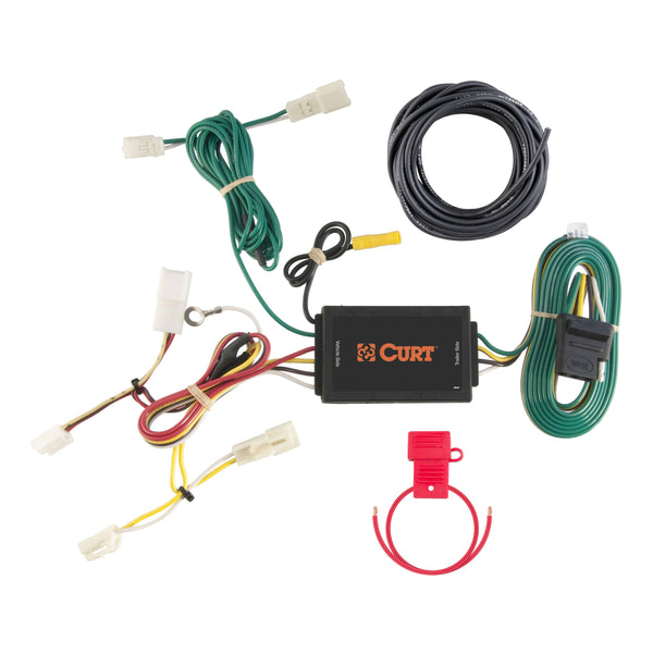 CURT 56106 Vehicle-Side Custom 4-Pin Trailer Wiring Harness, Fits Select Toyota Sienna